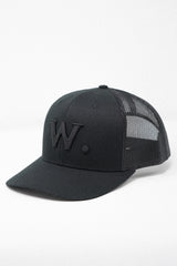 W. Logo Mesh Trucker Hat